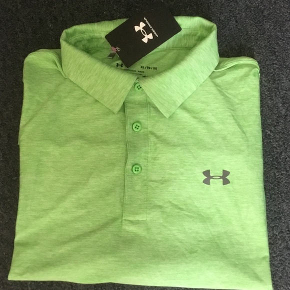 Under Armour Men's Lime Polo Shirt - Picture 1 of 4